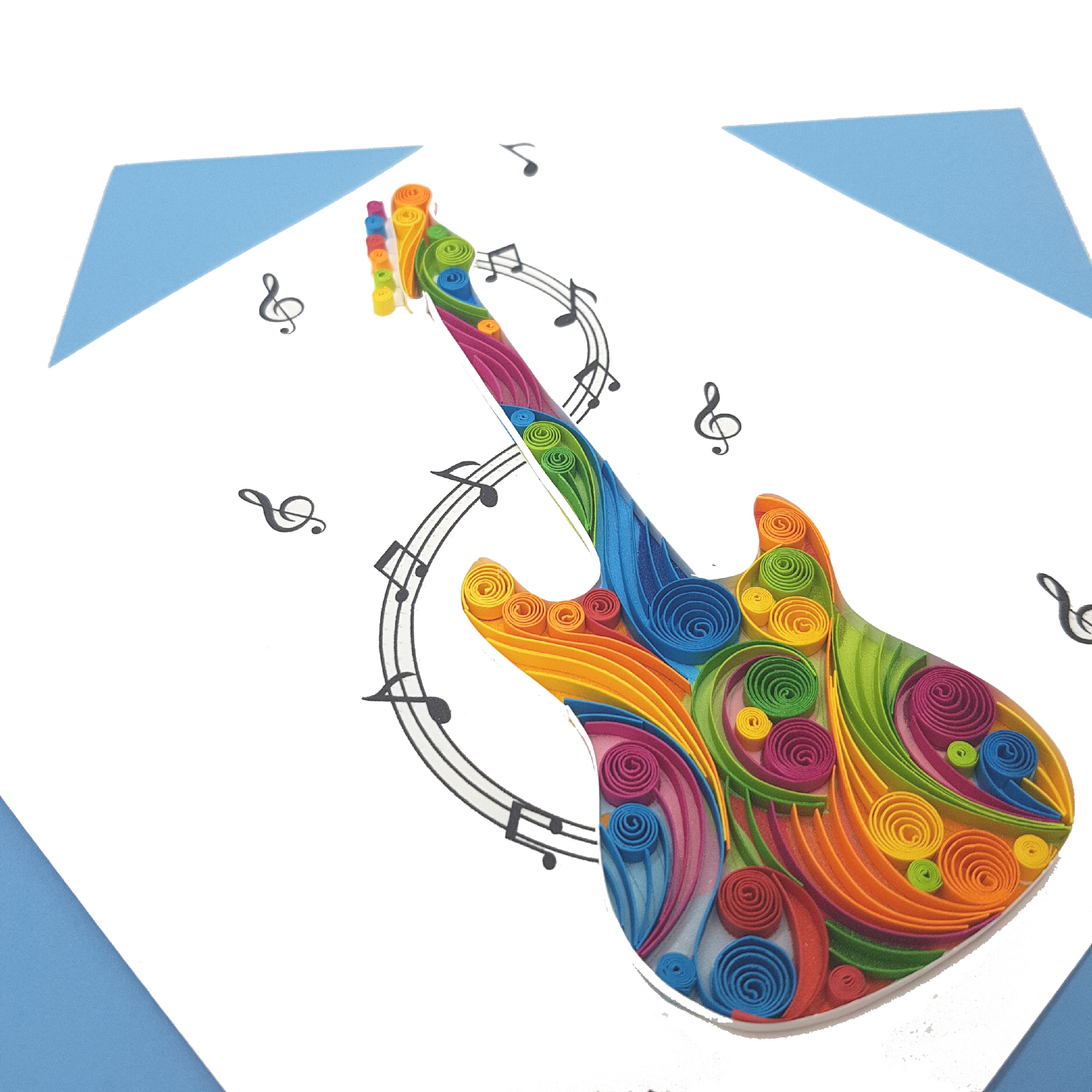 QUILLING MUSIC GREETING CARD